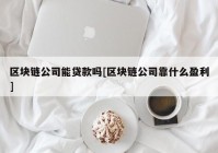 区块链公司能贷款吗[区块链公司靠什么盈利]